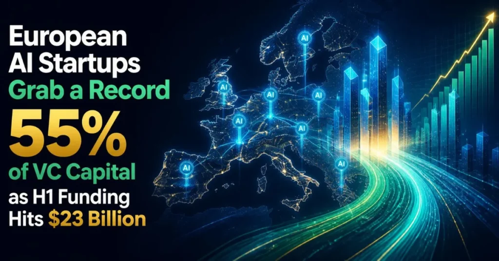 European AI Startups Grab a Record 55% of VC Capital as H1 Funding Hits $23 Billion